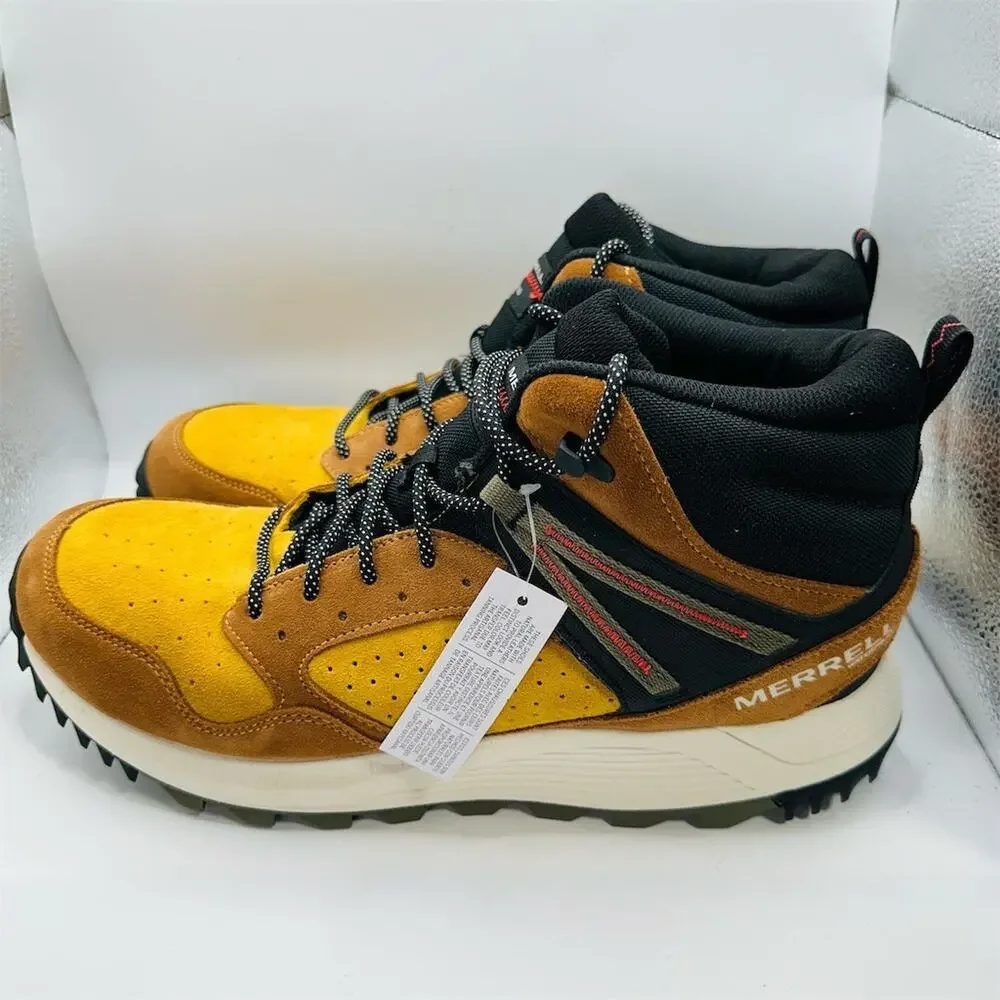 Merrell Wildwood Mid Waterproof Hiking Boots Men's Brown Size 13